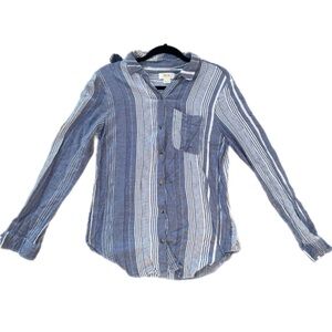 Maeve Anthropologie Button Down Shirt  Medium
